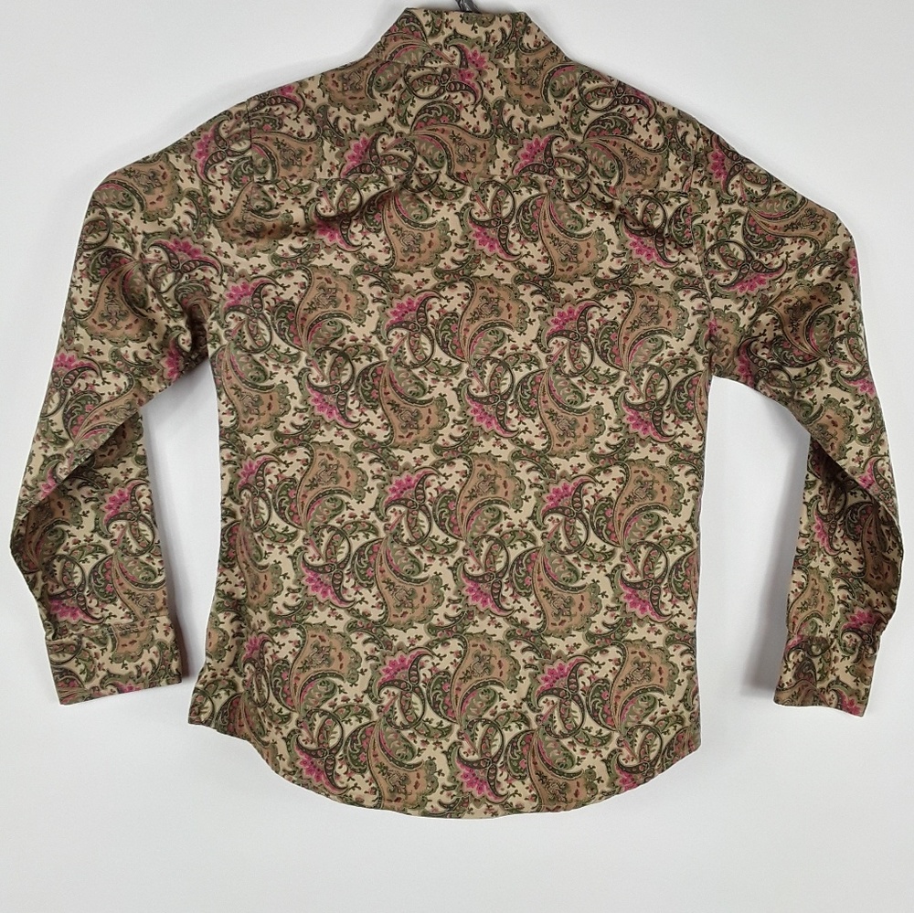 Charter Club Floral Ruffles Top Button Down - Picture 2 of 5